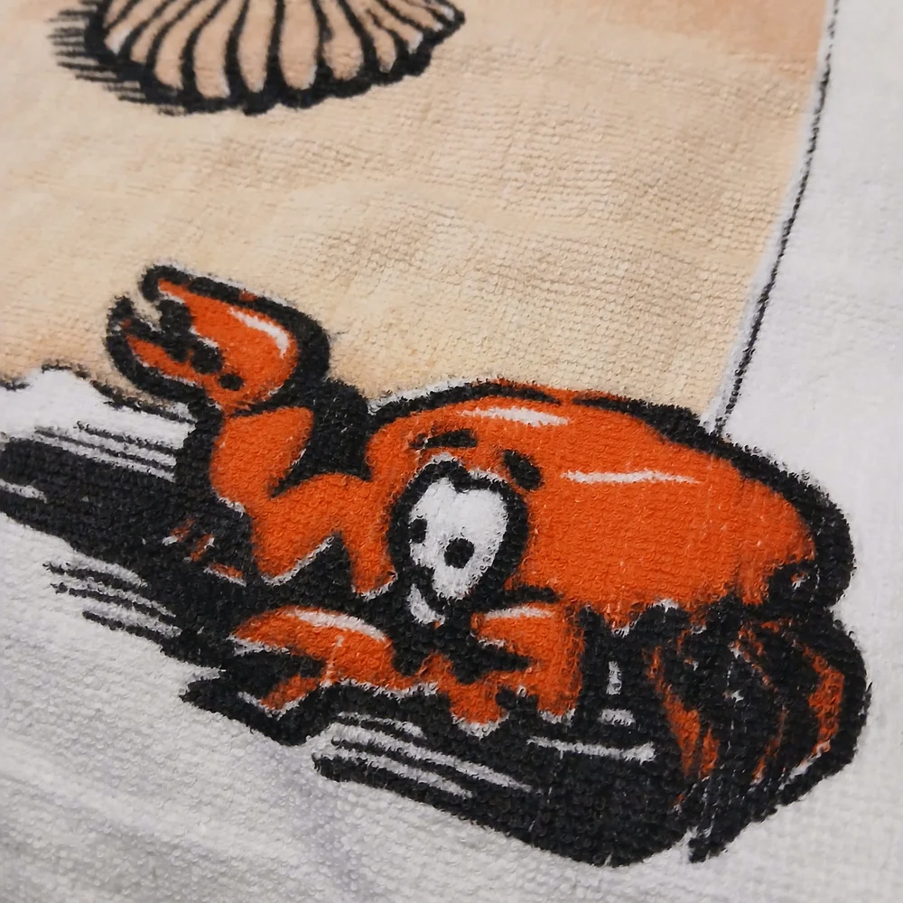 Vintage Kaufman Beaxh Towel Sandcastle